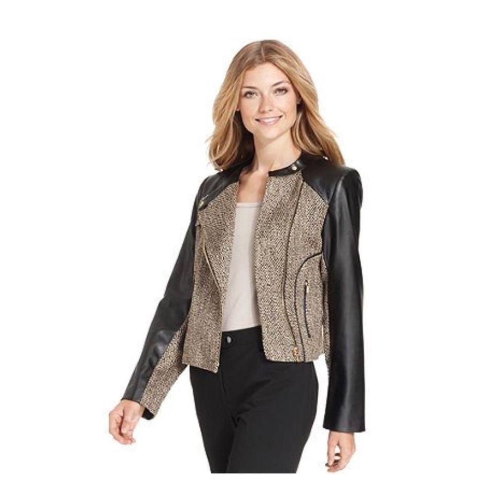 Calvin Klein - Black and Gold, Women’s Jacket, Size 2 - Picture 6 of 6